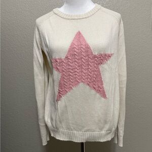 Pink star sweater